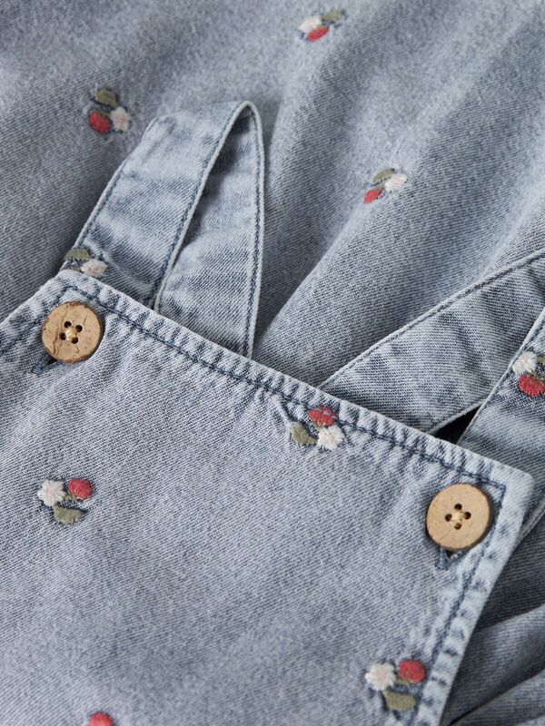 NMFFUNDA DNM EMB SKIRTALL LIL ATELIER Medium Blue Denim EMB - LIL`ATELIER