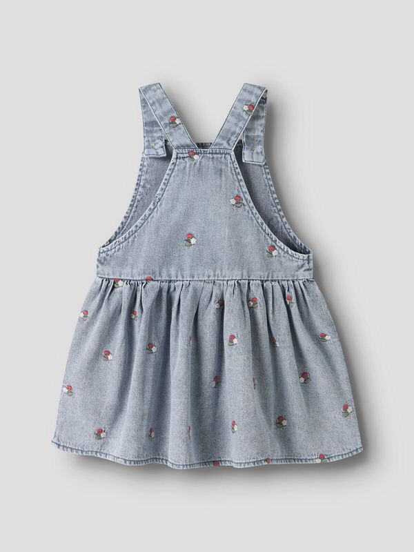 NBFFUNDA DNM EMB SKIRTALL  LIL ATELIER Medium Blue Denim EMB - LIL`ATELIER