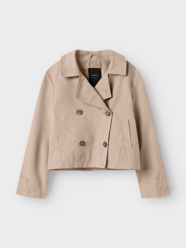 NKFMADELIN TRENCH COAT SHORT Savannah Tan - Name It