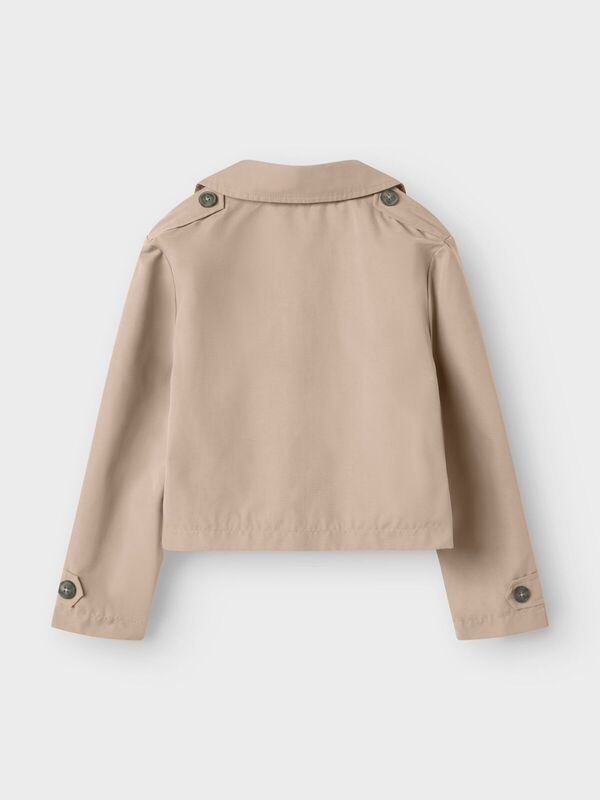 NKFMADELIN TRENCH COAT SHORT Savannah Tan - Name It