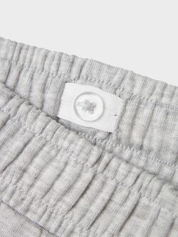 NKFMILLE STRAIGHT SWEAT PANT Light Grey Melange - Name It