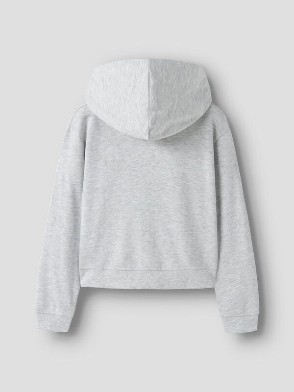 NKFMILLE SHORT NREGULAR SWEAT CARDIGAN Light Grey Melange - Name It