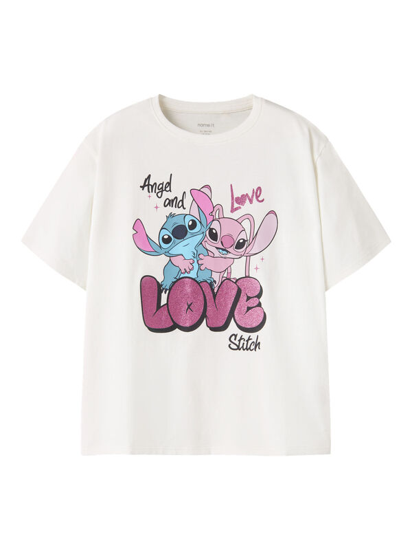 NKDYMIR STITCH SS REG TOP WIDE Cloud Dancer - Name It