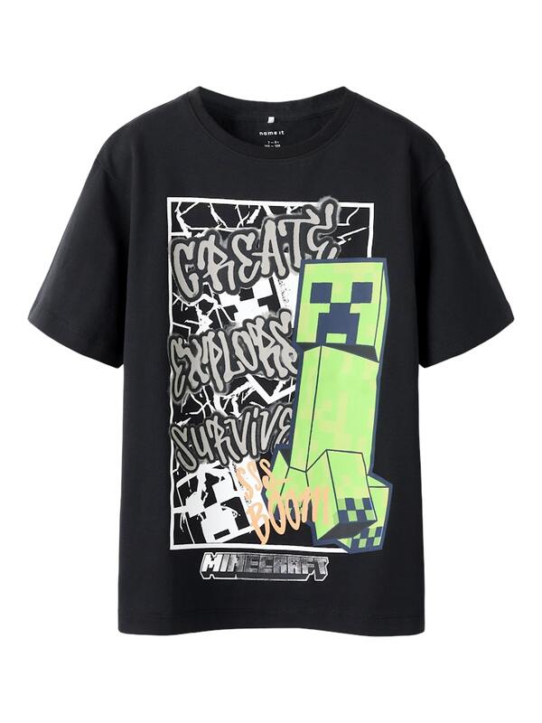 NKMMASE MINECRAFT SS NREG TOP Black - Name It