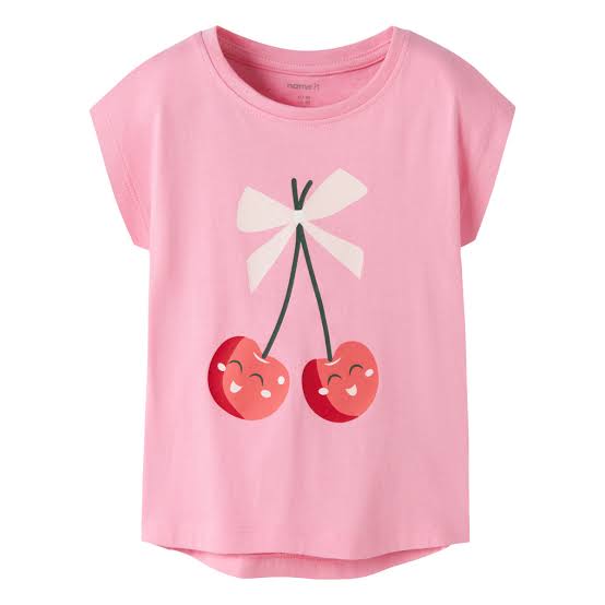 NMFVIGEA CAPSL TOP Pink Drink Happy Cherries - Name It