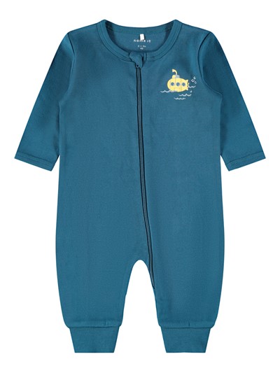 NBMNIGHTSUIT 2P ZIP LEGION BLUE (UTEN FOT) Legion Blue - Name It
