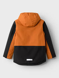 NKMSNOW10 SKI JACKET BLOCK FO Leather Brown - Name It