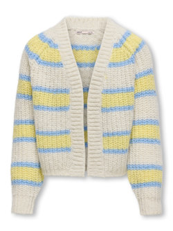 KOGNORDIC LIFE LS OVERSIZED CARDIGAN KNIT BIRCH/OPEN AIR - Kids Only 