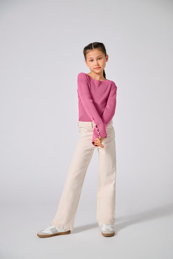 KOGNATASHA LIFE LS O-NECK PEARL HEATHER ROSE - Kids Only 