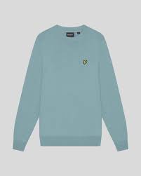 LYLE & SCOTT CREW NECK BLUE SMOKE - Lyle & Scott