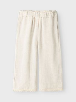 NMFFRIGG CROPPED PANT LIL'ATELIER Pumice Stone - LIL`ATELIER