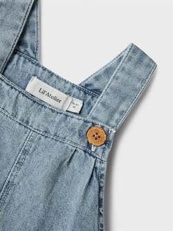 NBFFUNDA DNM SHORT OVERALL  Medium Blue Denim - LIL`ATELIER