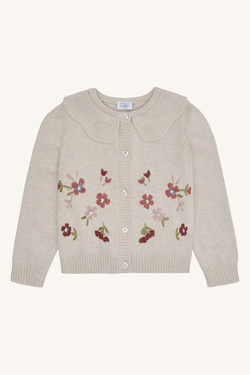 HCCamilia flower emb. Wheat melange - Hust & Claire