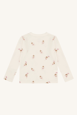 HCAbba Line Dancer ull/bambus trøye Off White  - Hust & Claire